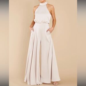 Red Dress There’s No One Else Champagne Jumpsuit‎